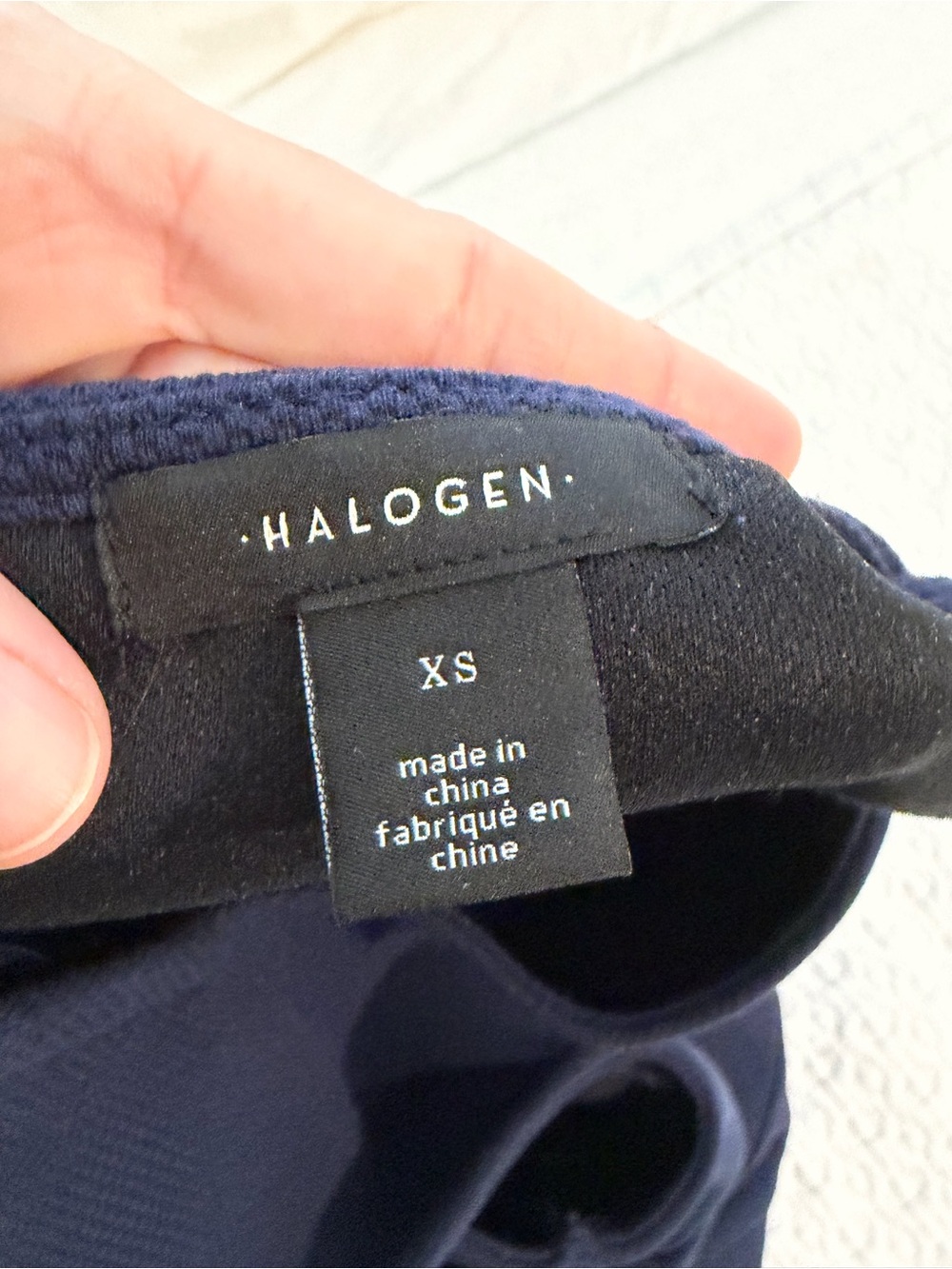 Halogen Navy Sleeveless Sheath Dress with Side Button Accents - Picture 6 of 7